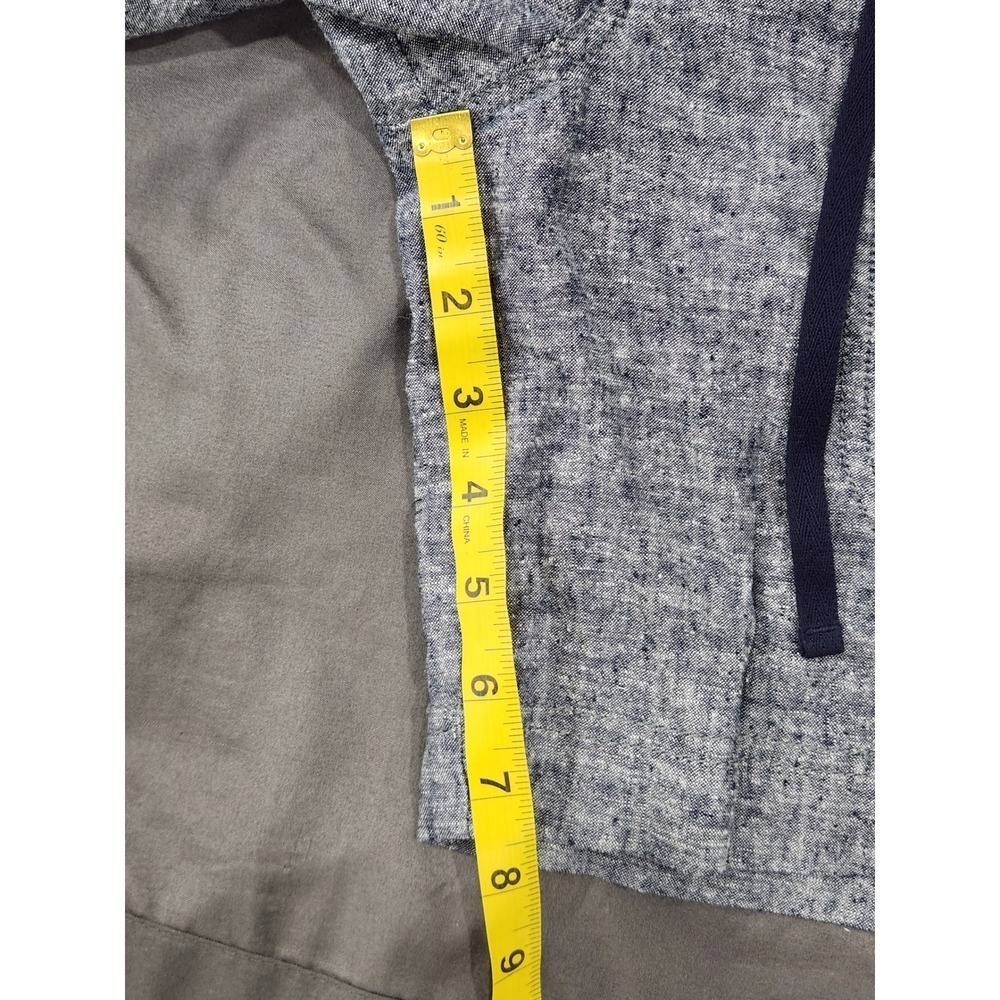 Patagonia Hemp Organic Cotton Shorts Blue Chambray Drawstring Womens 4 57075 - Picture 4 of 9